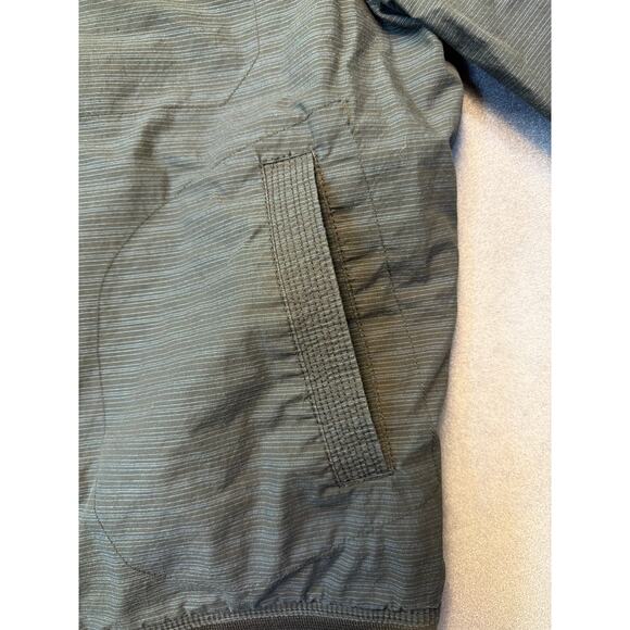 American Rag Men’s Size Large Charcoal Gray Striped Windbreaker Jacket - Picture 4 of 9